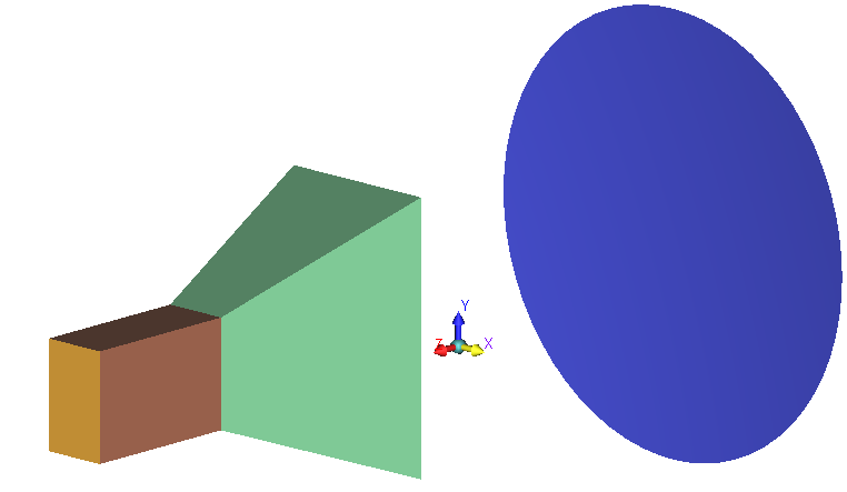 Image of Rectangular horn antenna with Dish